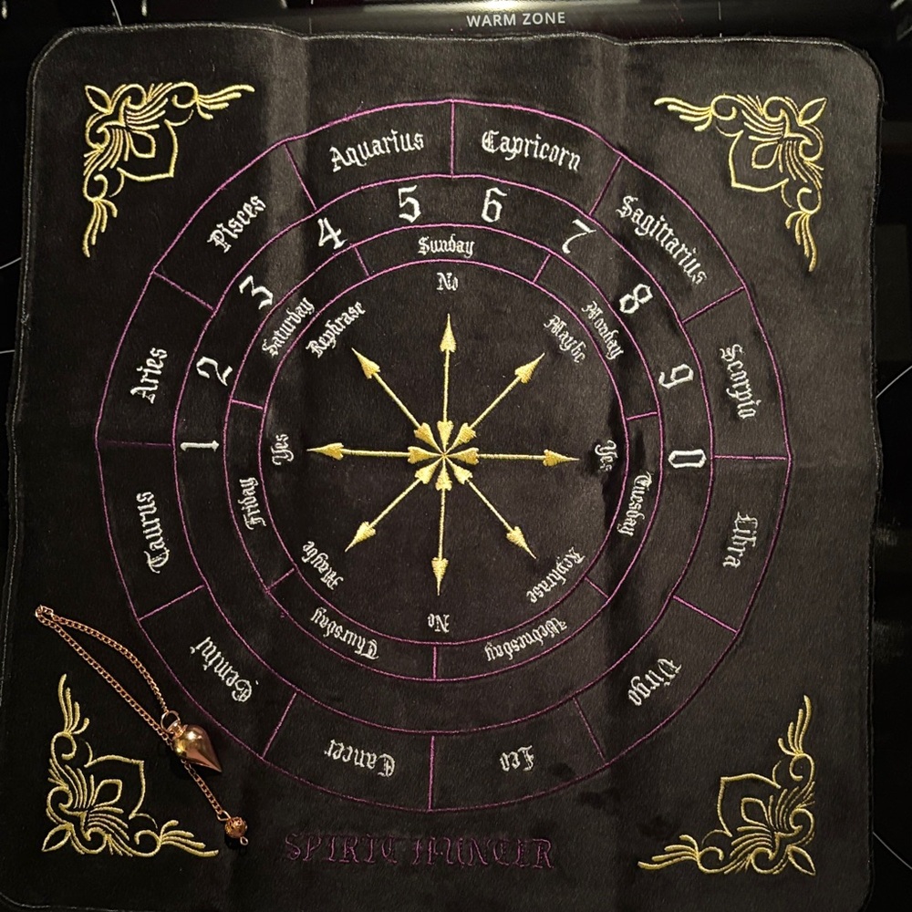 Divination Mat With Copper Pendulum